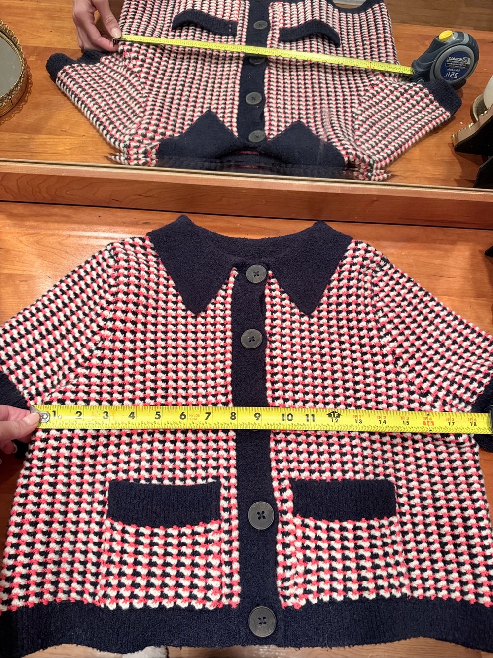 Boden Textured Short Sleeve Collared Cardigan Jacket S - Picture 5 of 5